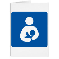 Breastfeeding Icon Greeting Cards