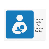 breastfeeding icon postcards