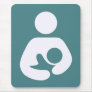 Breastfeeding Icon: Teal Mouse Pad