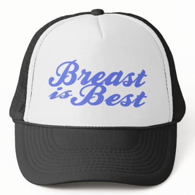 (Breastfeeding is best for baby! Mesh Hat by EllesPlanet