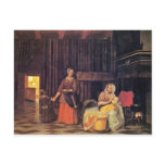 Breastfeeding Mother And Maid And Child By Pieter Postcard