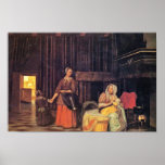 Breastfeeding Mother And Maid And Child By Pieter posters
