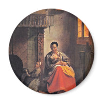 Breastfeeding Mother By Hooch Pieter De Magnet