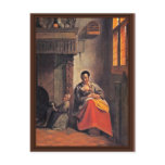 Breastfeeding Mother By Hooch Pieter De Postcards