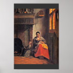 Breastfeeding Mother By Hooch Pieter De posters