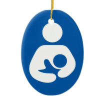 Breastfeeding / Nursing Icon Christmas Tree Ornament