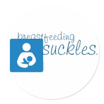Breastfeeding Suckles Round Sticker