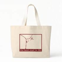 Breastfeeding - the best start in life canvas bag
