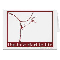 Breastfeeding - the best start in life greeting cards