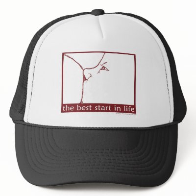 Breastfeeding - the best start in life mesh hat by lactivist
