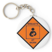 breasts at work keychain