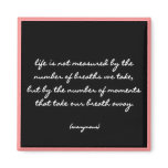 "Breaths" Quote Magnet