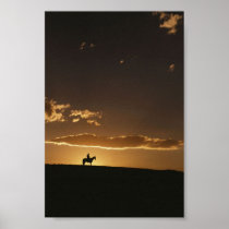 Breathtaking Cowboy Sunset Print
