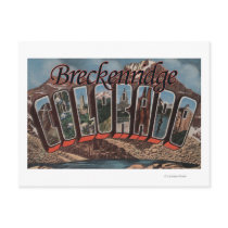 Breckenridge, Colorado - Large Letter Scenes Post Cards