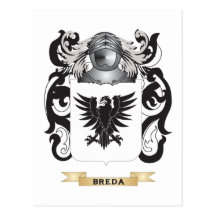 Breda Coat of Arms (Family Crest) Post Card