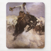 Breezy Riding by WHD Koerner, Vintage Rodeo Cowboy