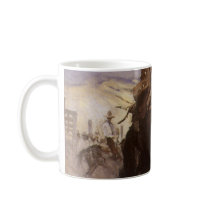 Breezy Riding by WHD Koerner, Vintage Rodeo Cowboy Coffee Mug
