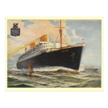 "Bremen" 1929 Post Card