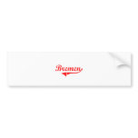Bremen Georgia Classic Design bumper stickers