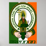 Brennan Clan Motto Poster Print