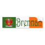 Brennan Coat of Arms Flag Bumper Sticker