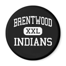 Brentwood - Indians - High - Brentwood New York Fridge Magnets