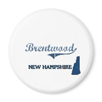 Brentwood New Hampshire City Classic Magnets