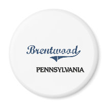 Brentwood Pennsylvania City Classic Fridge Magnets