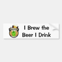 Brew the beer bumper stickers