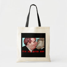 Brezhnev & Honecker Kiss,East Side Gallery, Berlin Bags