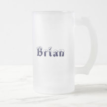 Brian-Name Style- Filler Up Baby!-Saying Mugs