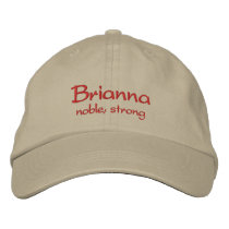 Brianna Name Cap / Hat