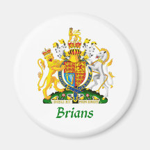 Brians Shield of Great Britain Refrigerator Magnet
