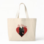 Briard(black) Valentine Canvas Bags