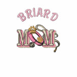 Briard Dog Mom Embroidered Hoody