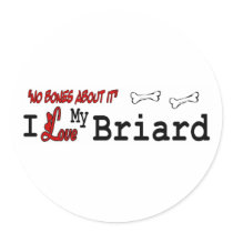Briard (I Love) Sticker