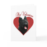 Briard My Valentine Card