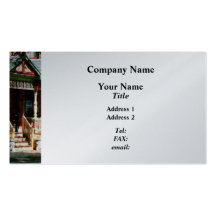Brick House With Green Trim - Platinum Business Card Templates