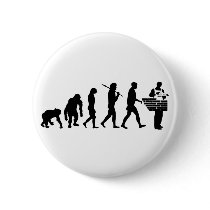 Brick layer Mason Brickies gifts Pinback Buttons