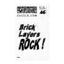Brick Layers Rock ! Postage