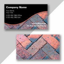 Brick Paving Business Cards