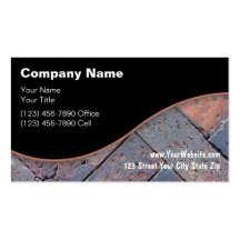 Brick Paving Business Cards