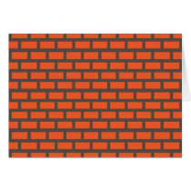Brick: Red Greeting Card