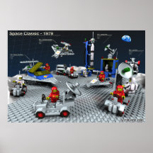 Brick toys of '79 re-created in 3D Posters