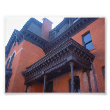 Brick Victorian House with Wooden Trim in Buffalo Photo