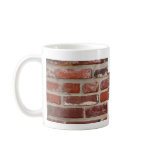 Brick wall brick texture customize the words coffee mug