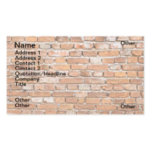 Brick wall business cards