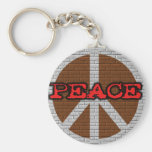 Brick Wall Peace Tshirts and Gifts Keychain