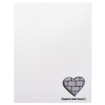 brick wall typical male heart letterhead by doonidesigns