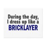 Bricklayer During The Day Post Cards